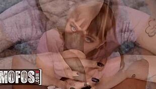 Blondynka nastolatka 18+ Angel Youngs uwodzi właściciela ziemi dużymi cyckami na szybki numerek