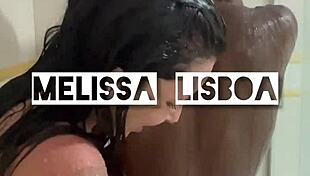 That big black guy fucked me bareback in the shower and came on my face!