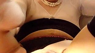 Transgender Person Playing with Big Cock