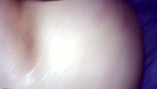 white girl shows off her booty in amateur interracial scene