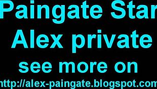 BDSM model Alex Zothberg walks in Antibes wearing heels