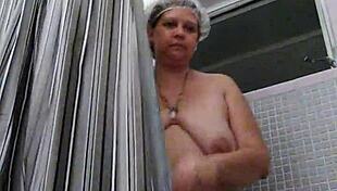 Golden Shower Play with Hairless Big-Tits Babe