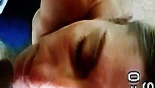 i'm this huge milf getting a facial. cum all over my face, ohh!