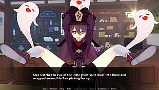 bound anime group banging outdoor