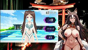 【夜狐こだま】爆走！「ぱこぱこ電車」実況プレイ！車内でエッチなお触りしまくるゾ～ - 切り抜き2 2