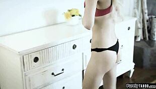 stepdad bangs stepteen 18+ for partying late, no mercy here