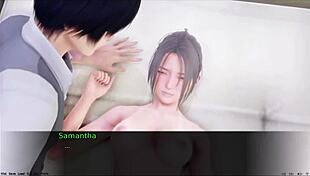 Hentai girl masturbates publicly in outdoor game