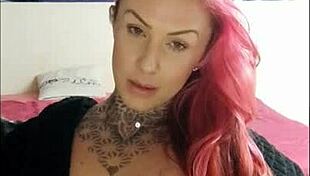 Sensual Girl Smoking and Teasing in Webcam Fetish.