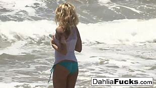 Dahlia Sky masturbates pussy in solo compilation