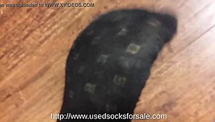 stinky gay feet and smelly black dress socks.