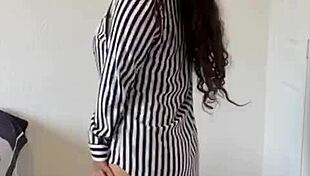 Young spanish teen emotionally reveals her natural tits and ass.