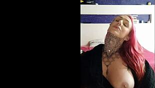 Sensual Girl Smoking and Teasing in Webcam Fetish.