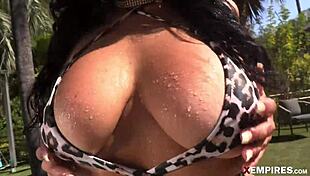 hey, check out mona azar getting wet and wild with her big tits and ass, bent over for cowgirl and blowjob action