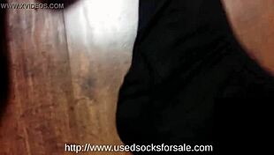 stinky gay feet and smelly black dress socks.