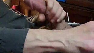 Stroking my hard cock for bianca