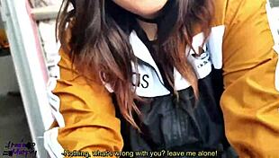 Vecinos mirones follando a mi hermanastro en el balc�n con blowjob y doggystyle