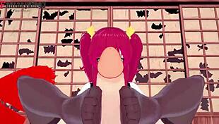 Stella Vermillion Gives Footjob, Handjob, Boobjob, and POV Fucking