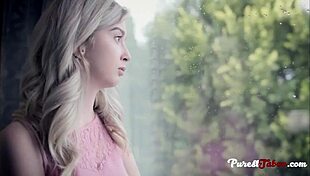Step Daddys Special Hug- Dad Makes Daughter Feel Warm Inside