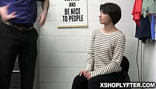 angeline red got caught in security office stealing goods wrex hunted her down till she searched lost items