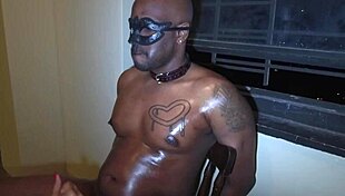 good little ebony sub slut sucking big cock and getting cumshot in femdom fetish 😏🍆