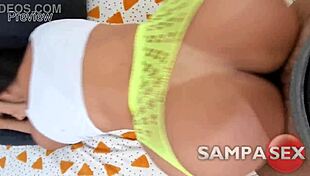 Horny milf Regina Rizzy gets anal creampie in big tits fucking