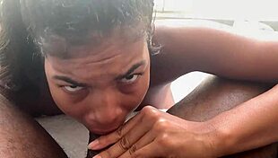 Crazy PR blowjob game with big sloppy bubbles on cock!