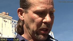 black stepteen blows cock and balls in taboo scene