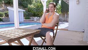 Small Brunette Teen Liz Jordan Participates in Big Cock Course