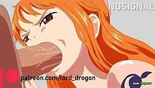 Nami Blowjob Cum in Mouth Hentai Anime