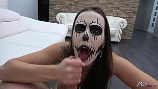 I-I Can't Believe Mea Melone's Halloween Monster Deepthroat!