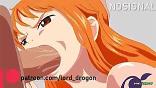 Nami Blowjob Cum in Mouth Hentai Anime