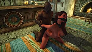 Hey, check Skyrim Dark Desires with Adrianne in Rough Anal Bondage. What a wild game scene!
