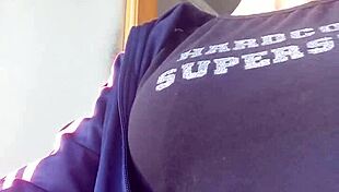 Smoking fetish blonde shows off erotic nude body