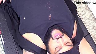 nadia whoe slobs all over small 18+ cock on treadmill super hot films