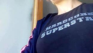 Smoking fetish blonde shows off erotic nude body