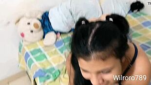 My Dick Sore from Masturbating to This Latina Ass, But Dream Comes True with Blowjob