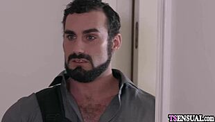 slender shemale anal fucks massage guy with emotions