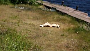 Nude shooting at abandoned Totleben Island military base, wow! 😲