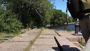 Nude shooting at abandoned Totleben Island military base, wow! 😲