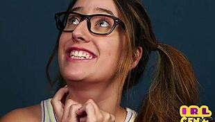 British Girlfriend In High Heels Sucks Boyfriend's Cock In Amateur CFNM Scene