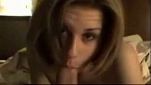 Teen girl delivers the best blowjob ever in homemade scene