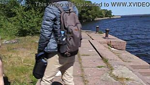 Nude shooting at abandoned Totleben Island military base, wow! 😲