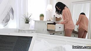 Gorgeous Petite Teen Gets Narrowed Pussy and Tiny Anal Rode Hard