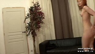 Young French Redhead Feels Double Penetration on Casting Couch