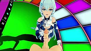 perfect idol craving to fuck her fans in hentai style