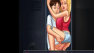 Roxxe Gets Fucked Hard in Locker Room Cumshot