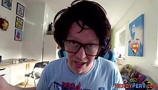 nerds cum on amateurs face in british reality