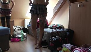 Party Girls Flash Bare Ass in Mini Skirts