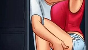 Roxxe Gets Fucked Hard in Locker Room Cumshot