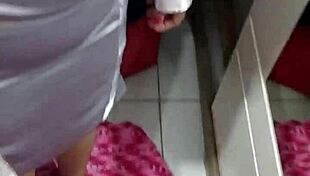 Skirtshouse presents a shiny satin skirt.